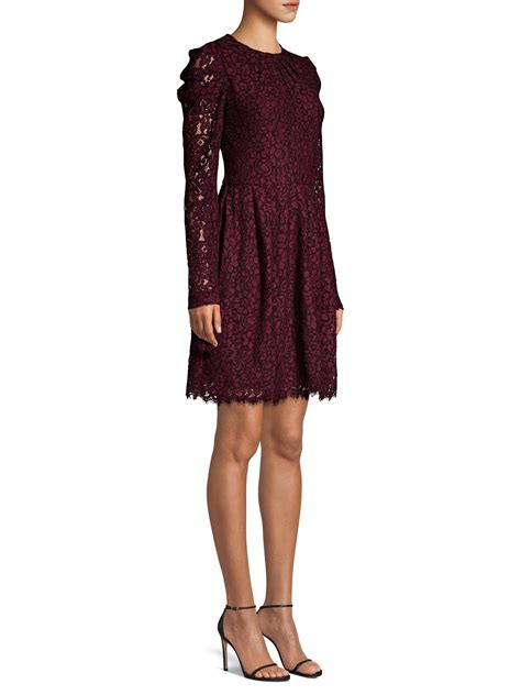 michael kors long sleeve dress|michael kors lace dress.